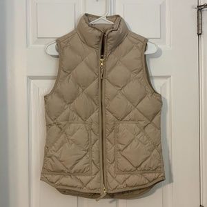 J. Crew puffer vest, size XS